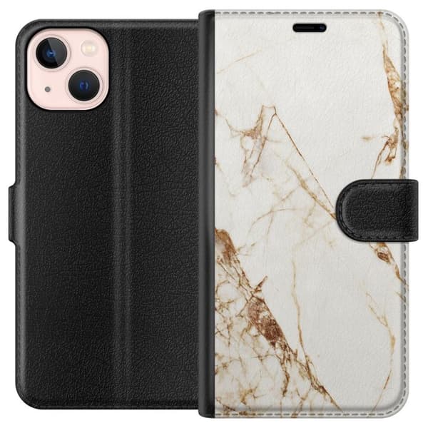 Apple iPhone 13 mini Tegnebogsetui Hvid marmor