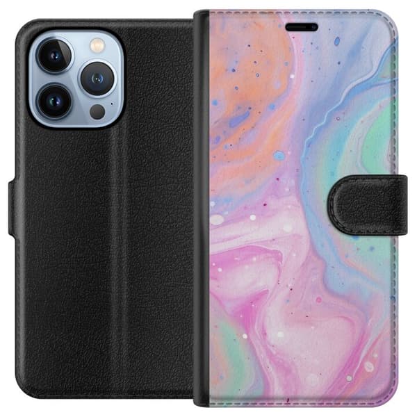 Apple iPhone 13 Pro Tegnebogsetui Pastelmarmor