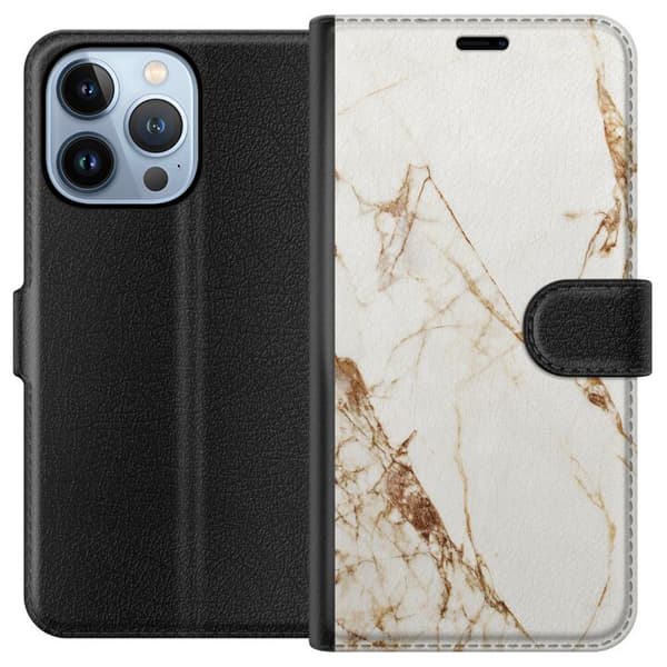Apple iPhone 13 Pro Lommeboketui Hvit marmor