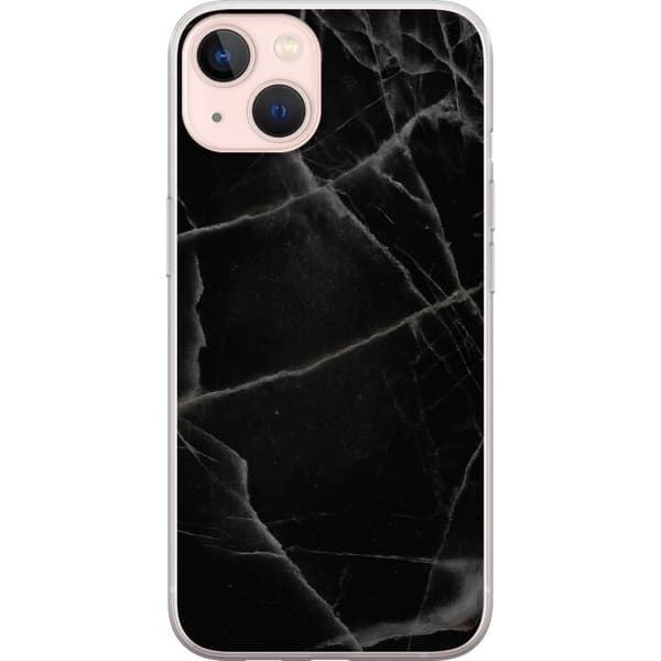 Apple iPhone 13 mini Läpinäkyvä kuori Musta marmori