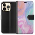 Miniatyrbillede 1 af 3: Apple iPhone 14 Pro Tegnebogsetui Pastelmarmor