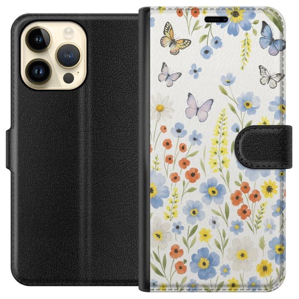 Apple iPhone 14 Pro Max Lommeboketui Sommerblomster