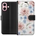 Miniatyrbilde 1 av 3: Apple iPhone 16 Lommeboketui Romantiske blomster