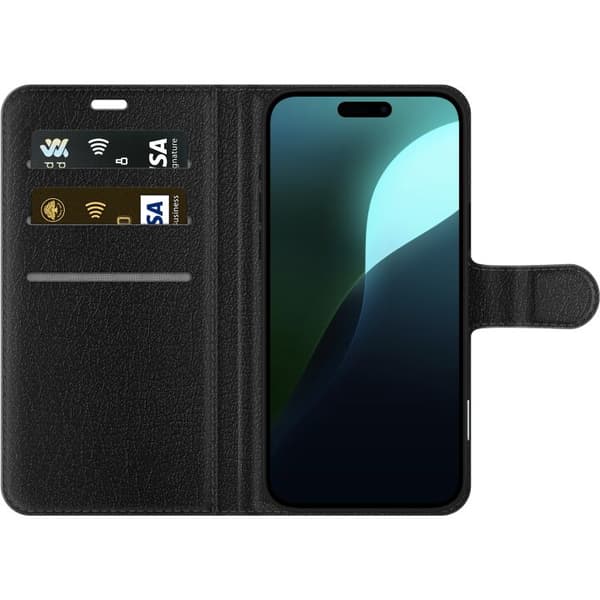 Apple iPhone 16 Plus Tegnebogsetui Hvid marmor