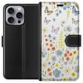 Miniatyrbillede 1 af 3: Apple iPhone 16 Pro Max Tegnebogsetui Sommerblomster