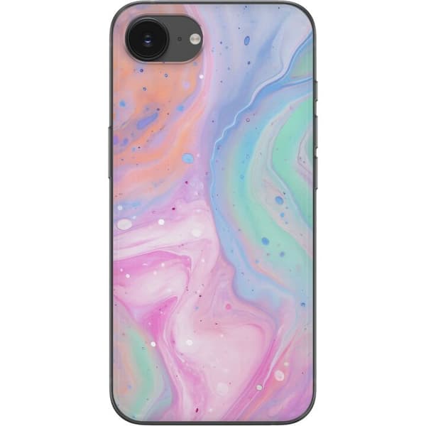 Apple iPhone 16e Läpinäkyvä kuori Pastellimarmori