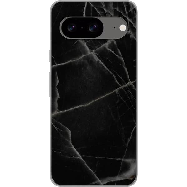 Google Pixel 8 Genomskinligt Skal Svart marmor