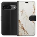Miniatyrbillede 1 af 3: Google Pixel 9 Tegnebogsetui Hvid marmor
