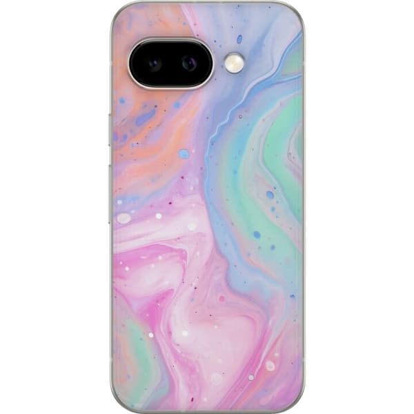 Google Pixel 9a Gennemsigtig cover Pastelmarmor