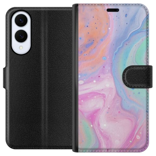 Samsung Galaxy S25 Edge Lommeboketui Pastellmarmor