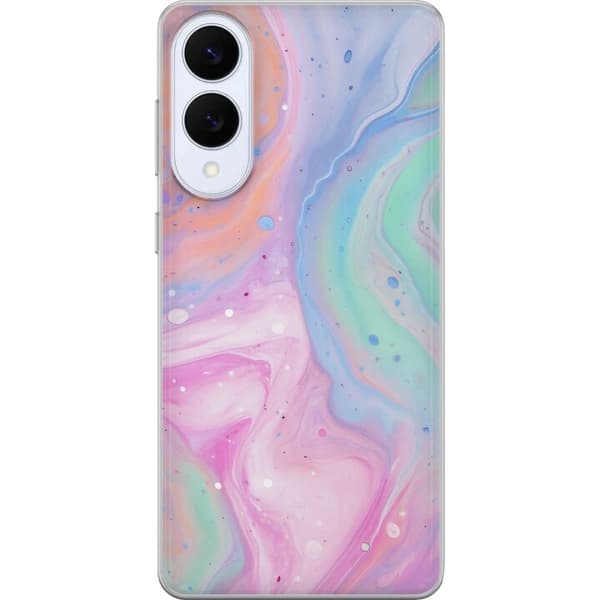 Samsung Galaxy S25 Edge Gjennomsiktig deksel Pastellmarmor