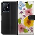 Miniatyrbild 1 av 3: Xiaomi 11T Plånboksfodral Pressade blommor