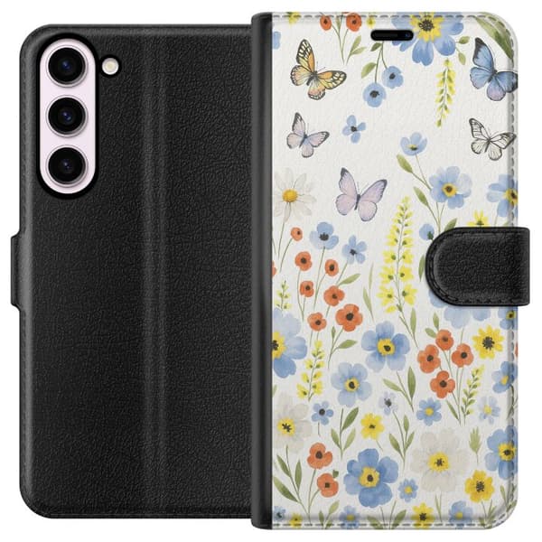 Samsung Galaxy S23+ Lommeboketui Sommerblomster