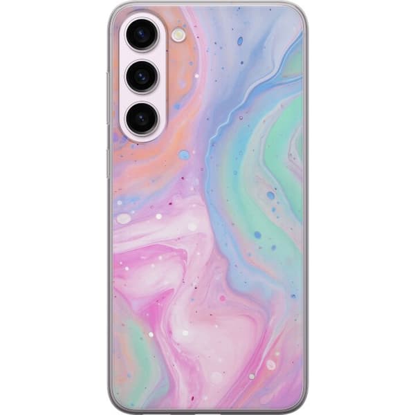 Samsung Galaxy S23+ Genomskinligt Skal Pastellmarmor
