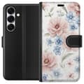 Miniatyrbilde 1 av 3: Samsung Galaxy S25 Lommeboketui Romantiske blomster