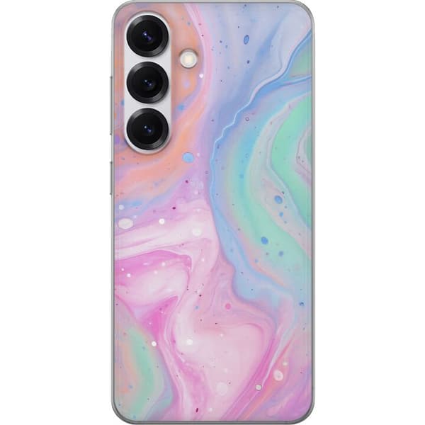 Samsung Galaxy S25 Läpinäkyvä kuori Pastellimarmori