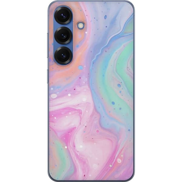 Samsung Galaxy S25+ Gjennomsiktig deksel Pastellmarmor