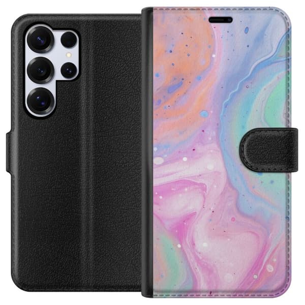 Samsung Galaxy S25 Ultra Lommeboketui Pastellmarmor