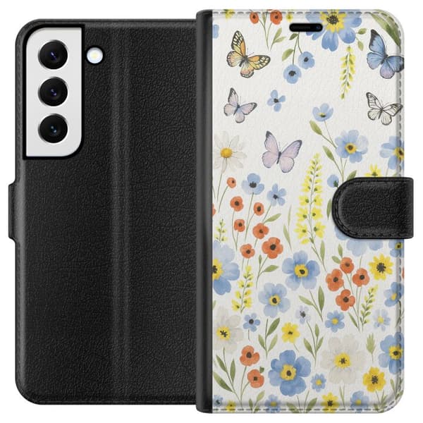 Samsung Galaxy S22 5G Plånboksfodral Sommarblommor