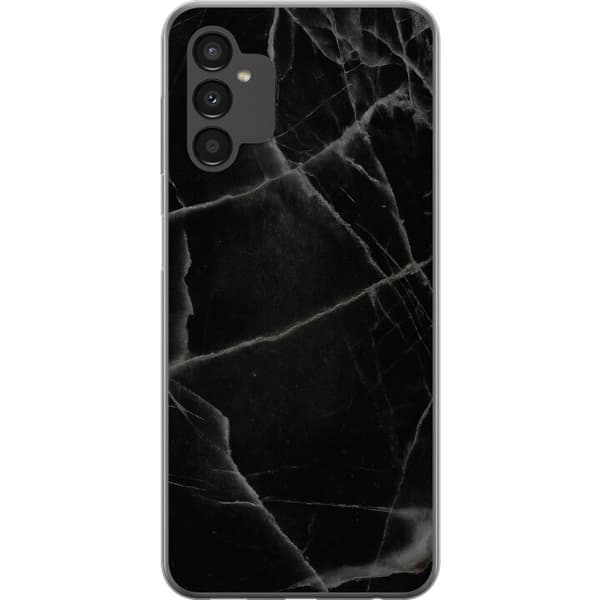 Samsung Galaxy A04s Läpinäkyvä kuori Musta marmori