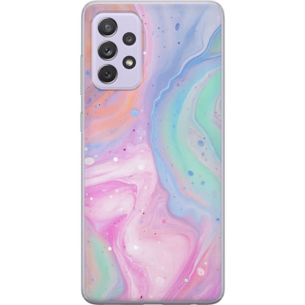 Samsung Galaxy A52s 5G Läpinäkyvä kuori Pastellimarmori