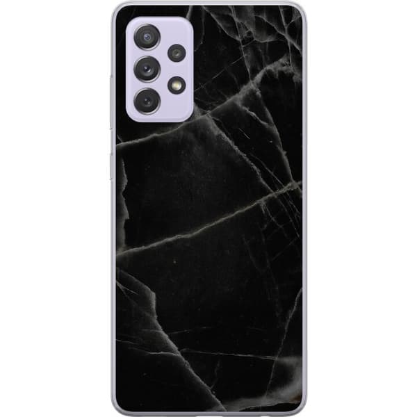 Samsung Galaxy A52s 5G Gennemsigtig cover Sort marmor