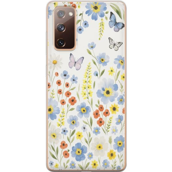 Samsung Galaxy S20 FE Gjennomsiktig deksel Sommerblomster