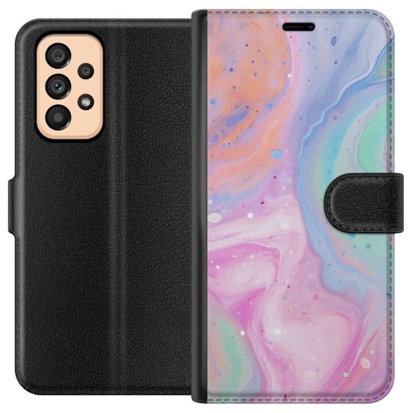 Samsung Galaxy A53 5G Tegnebogsetui Pastelmarmor