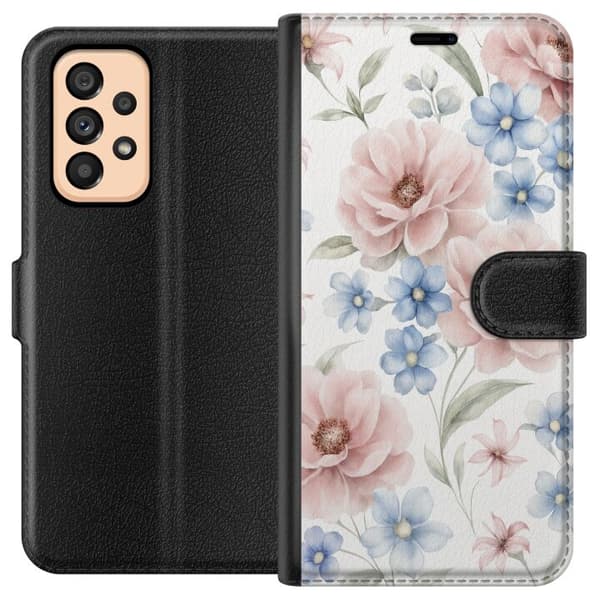 Samsung Galaxy A53 5G Tegnebogsetui Romantiske blomster