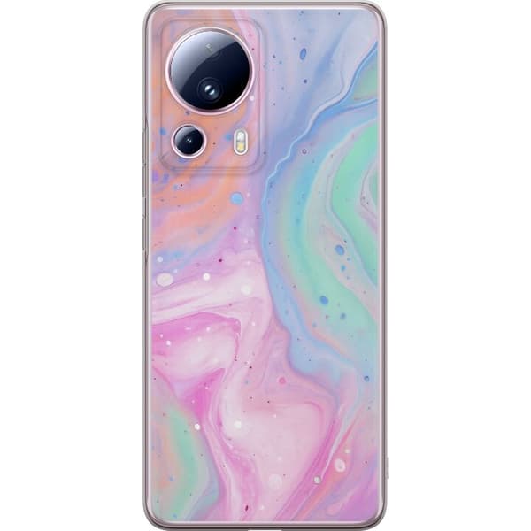 Xiaomi 13 Lite Gjennomsiktig deksel Pastellmarmor