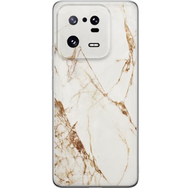 Xiaomi 13 Pro Gennemsigtig cover Hvid marmor