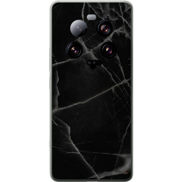 Xiaomi 13 Ultra Läpinäkyvä kuori Musta marmori
