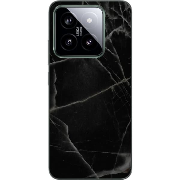 Xiaomi 14 Läpinäkyvä kuori Musta marmori