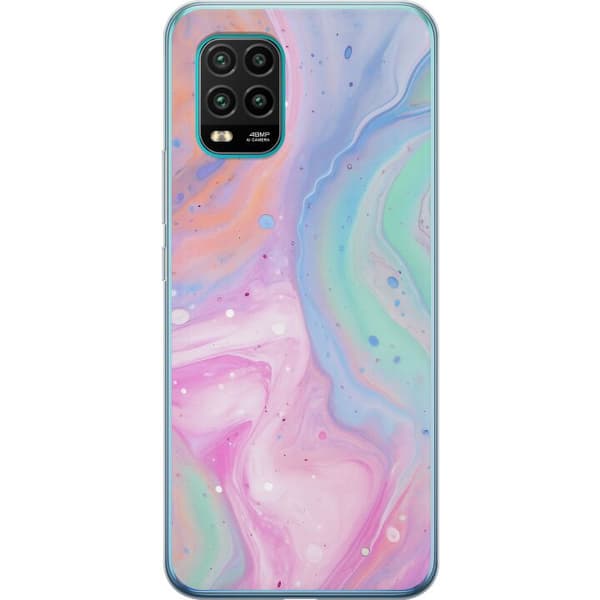 Xiaomi Mi 10 Lite 5G Genomskinligt Skal Pastellmarmor