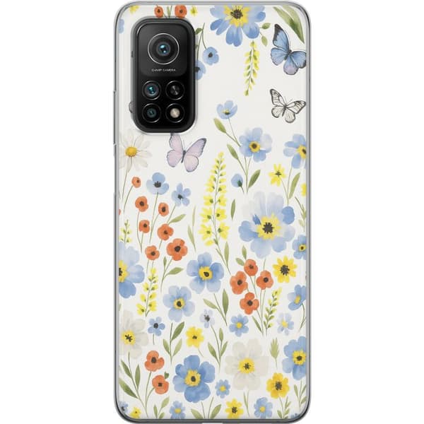 Xiaomi Mi 10T Pro 5G Gjennomsiktig deksel Sommerblomster