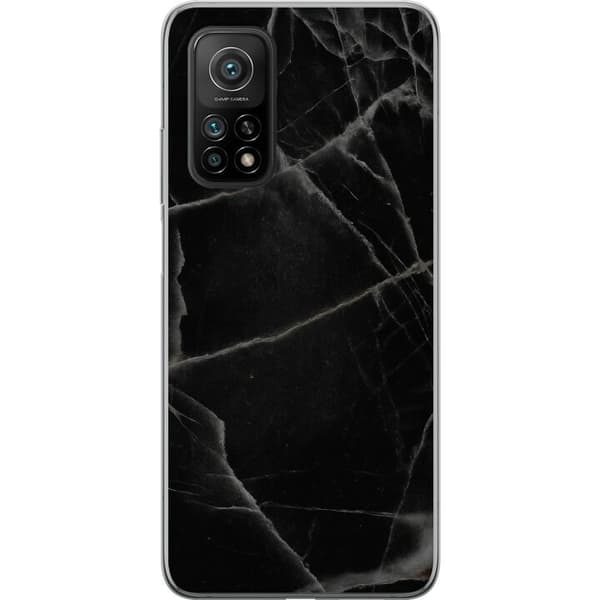Xiaomi Mi 10T Pro 5G Läpinäkyvä kuori Musta marmori