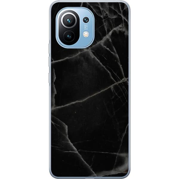 Xiaomi Mi 11 Gjennomsiktig deksel Svart marmor