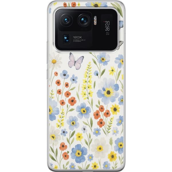 Xiaomi Mi 11 Ultra Gennemsigtig cover Sommerblomster