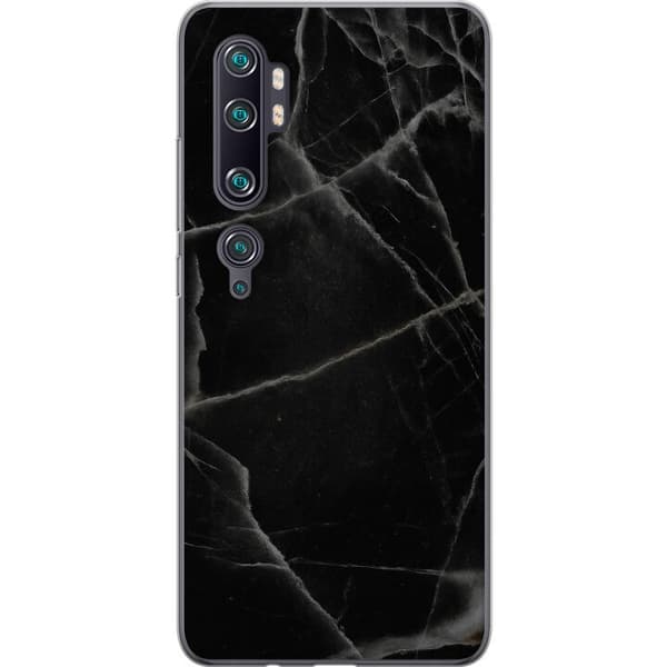 Xiaomi Mi Note 10 Pro Gjennomsiktig deksel Svart marmor