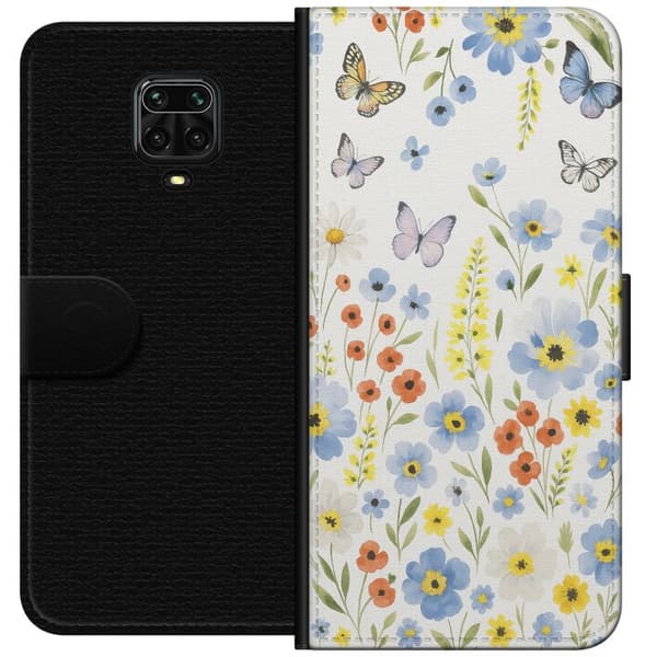 Xiaomi Redmi Note 9 Pro Lommeboketui Sommerblomster