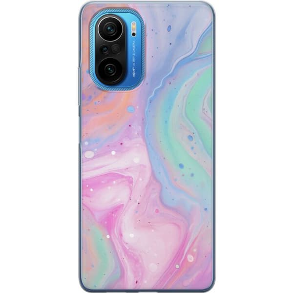 Xiaomi Poco F3 Läpinäkyvä kuori Pastellimarmori