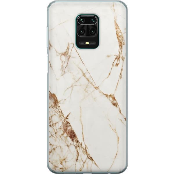Xiaomi Redmi Note 9 Pro Gjennomsiktig deksel Hvit marmor