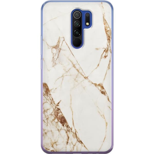 Xiaomi Redmi 9 Genomskinligt Skal Vit marmor