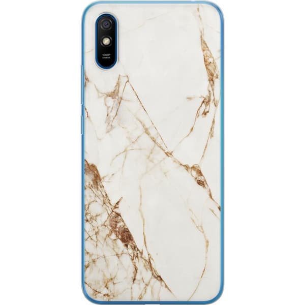 Xiaomi Redmi 9A Genomskinligt Skal Vit marmor