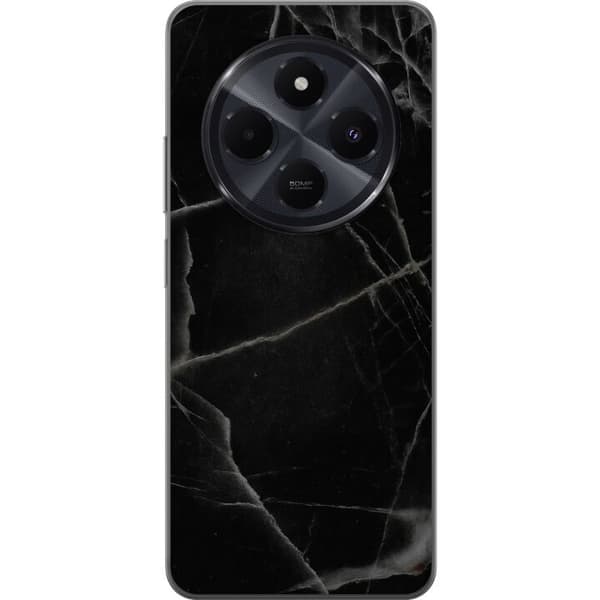 Xiaomi Redmi A4 Läpinäkyvä kuori Musta marmori