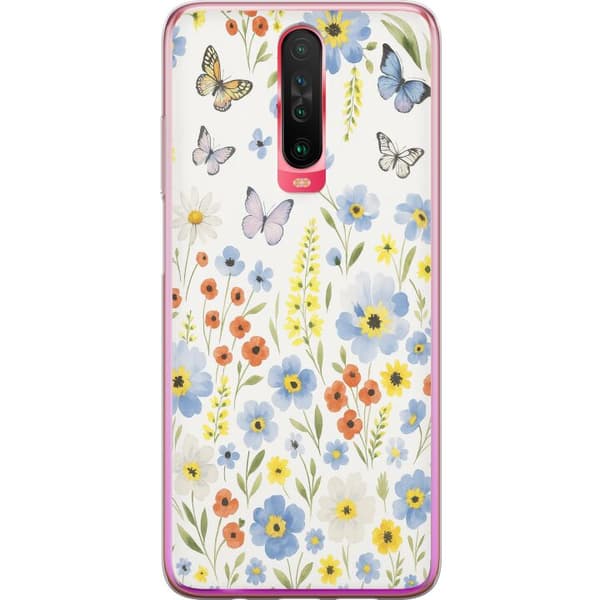 Xiaomi Redmi K30 Gjennomsiktig deksel Sommerblomster