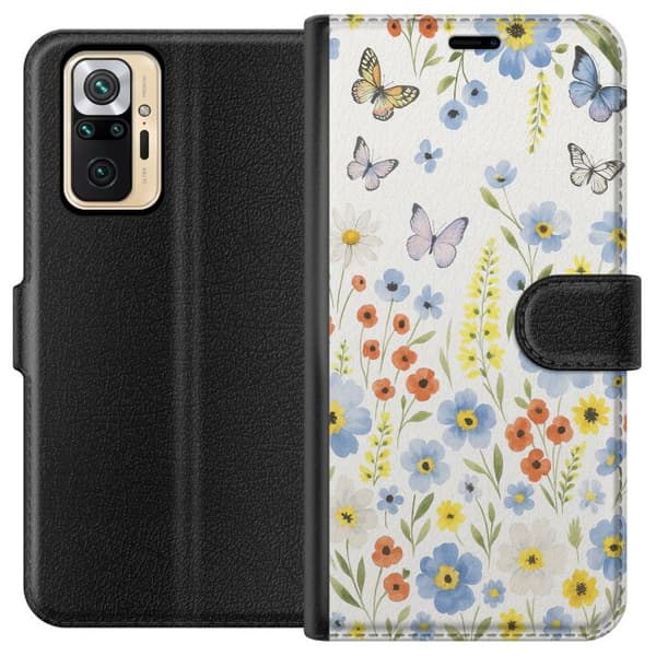 Xiaomi Redmi Note 10 Pro Plånboksfodral Sommarblommor