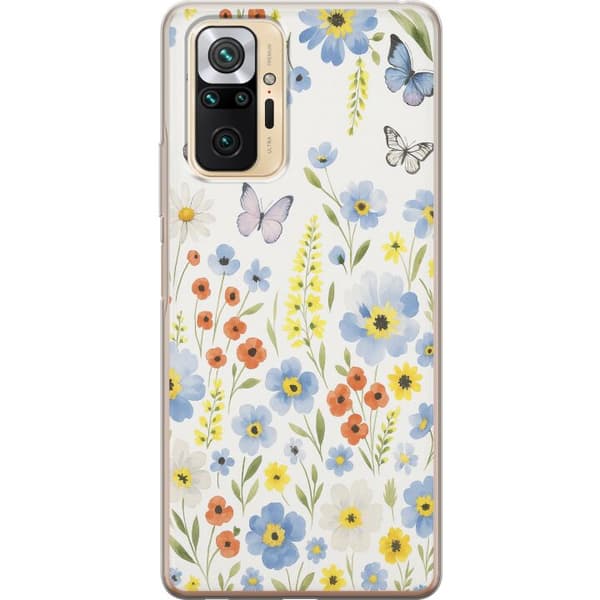 Xiaomi Redmi Note 10 Pro Gjennomsiktig deksel Sommerblomster