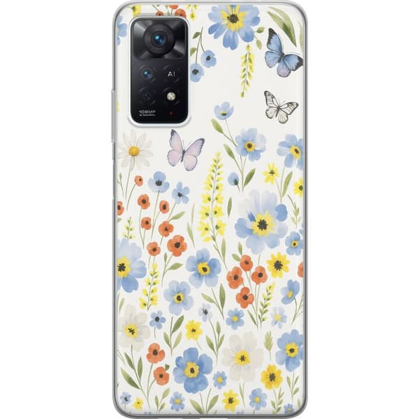 Xiaomi Redmi Note 11 Pro 5G Genomskinligt Skal Sommarblommor