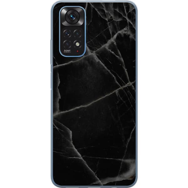 Xiaomi Redmi Note 11S Genomskinligt Skal Svart marmor